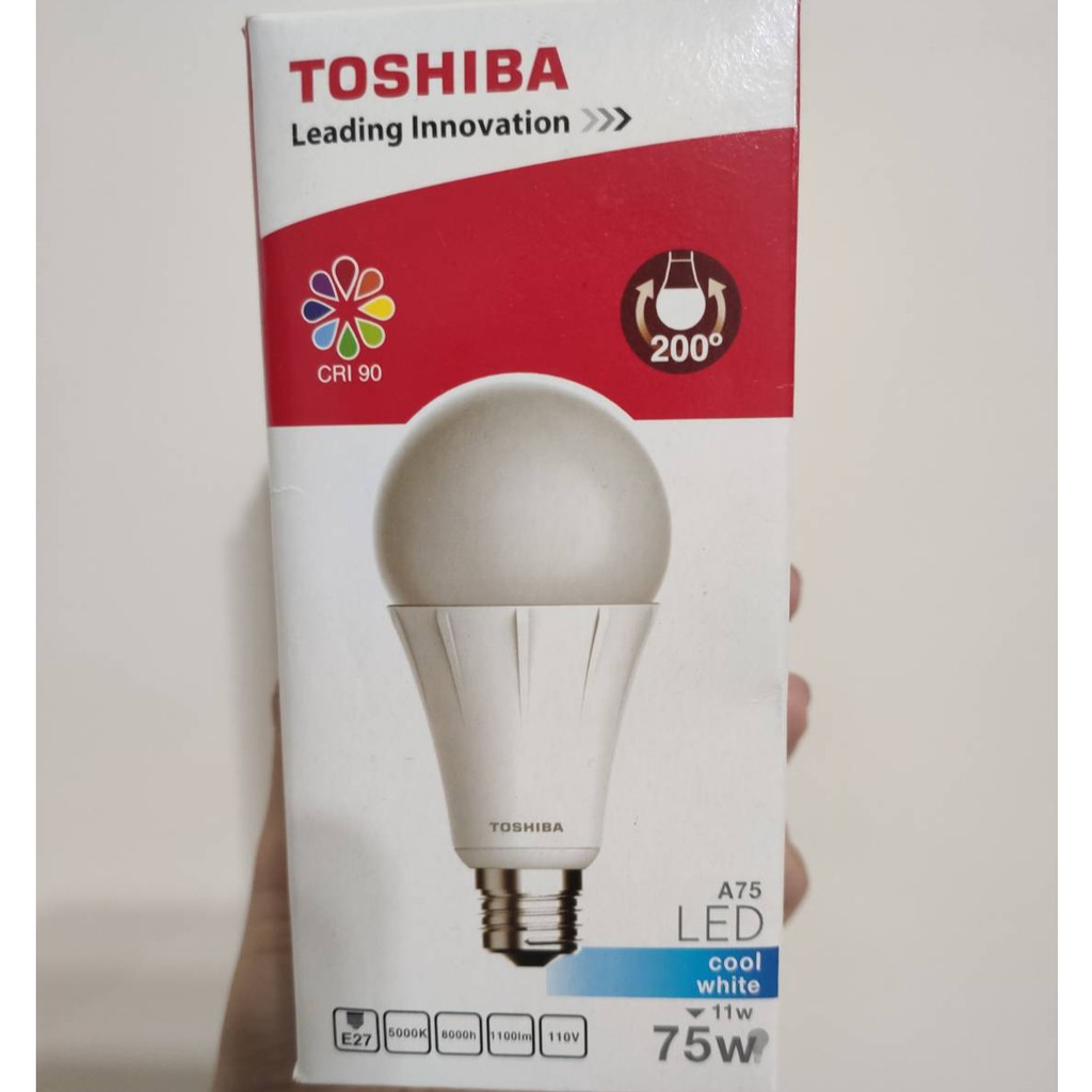 [全新現貨] TOSHIBA 東芝 LED 燈泡 球泡燈 11W 廣角型 台灣製 接頭E27