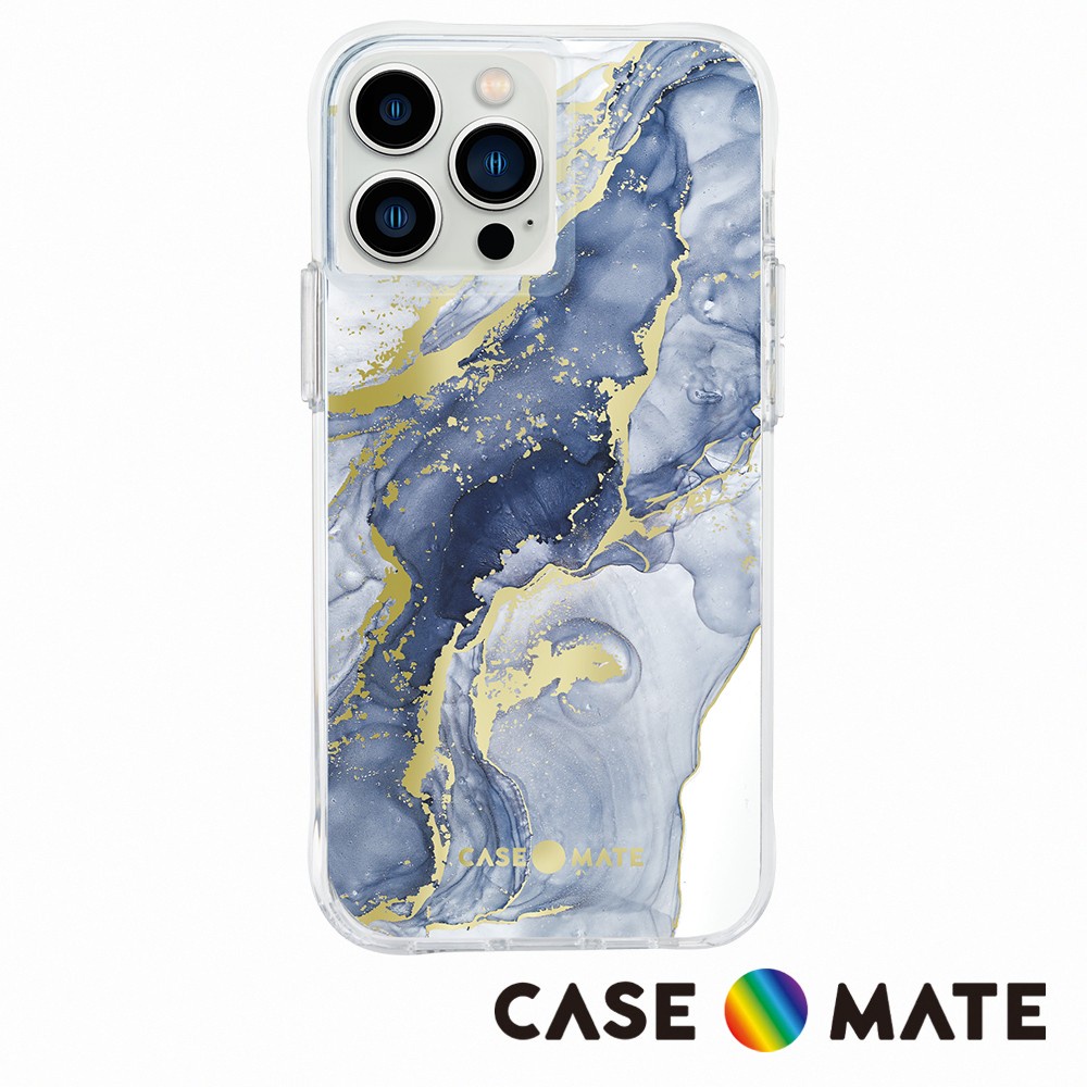 【美國Case-Mate】iPhone 13 12 Pro Max Print 深藍大理石個性手機防摔保護殼