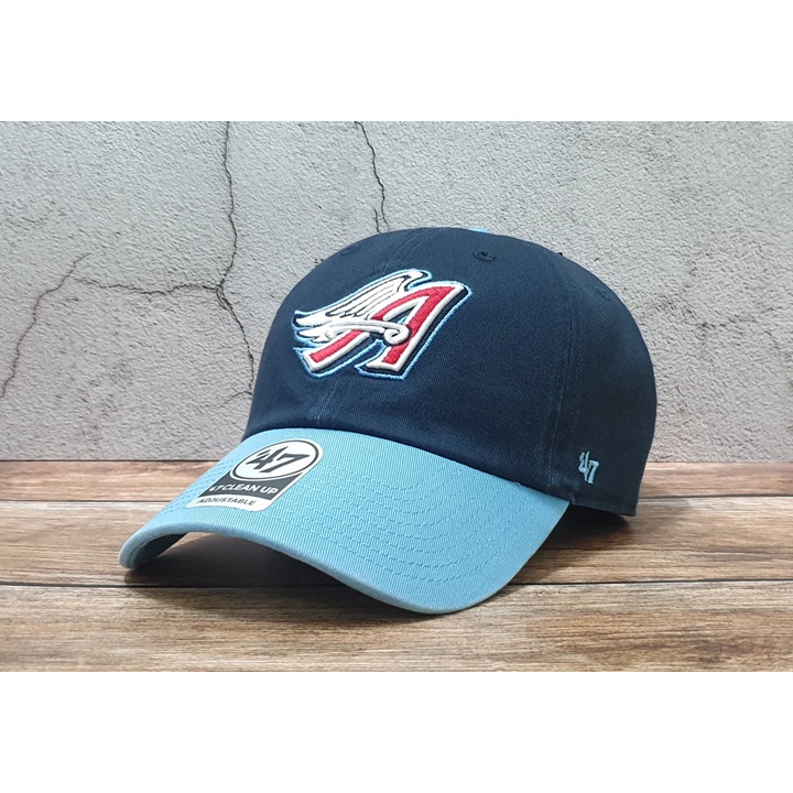 蝦拼殿 47brand MLB洛杉磯天使隊復古logo 雙色帽復古水洗基本款老帽 男女通用款  現貨供應中 老帽