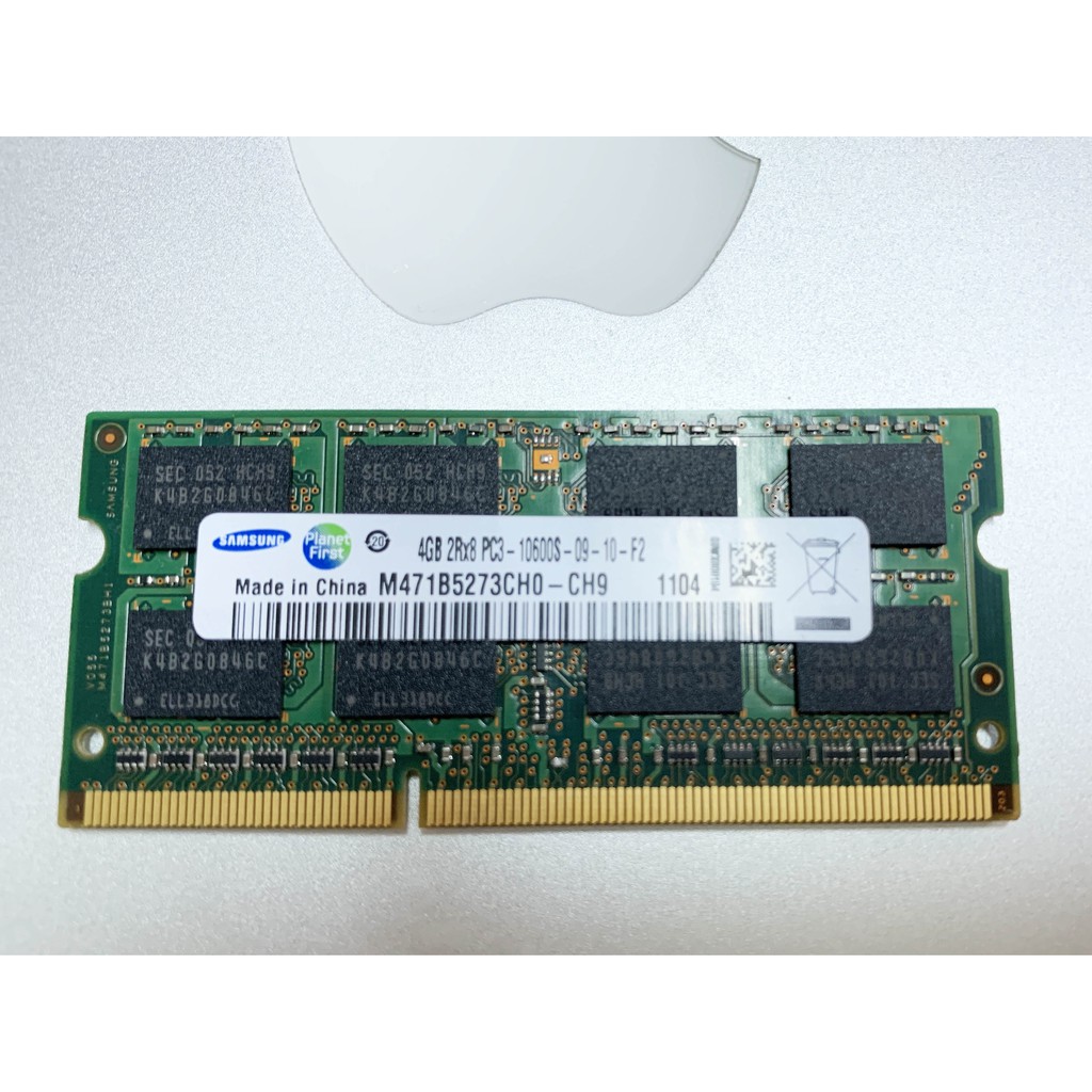 三星 SAMSUNG DDR3 1333 4G PC3-10600S 筆電用記憶體