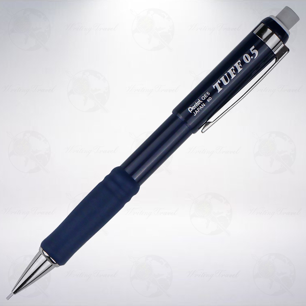 日本 Pentel TUFF 0.5mm 矽膠握位自動鉛筆: 深藍色
