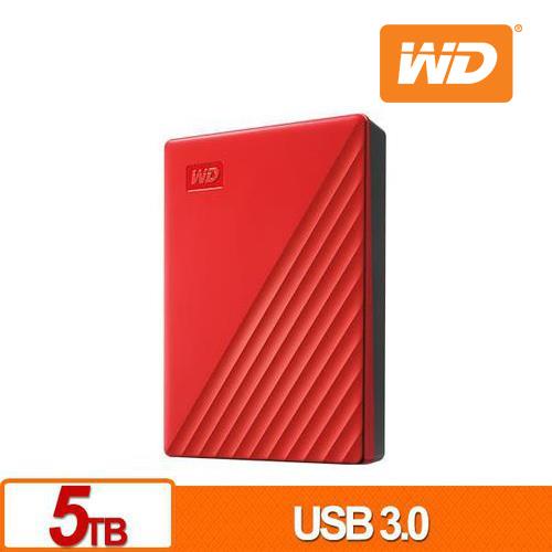 WD 威騰 My Passport 5TB(紅) 2.5吋行動硬碟原價4090(省400)