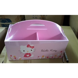 【羅曼蒂克專賣店】 KT-0145 正版 木製 Hello Kitty 手提置物盒 收納盒