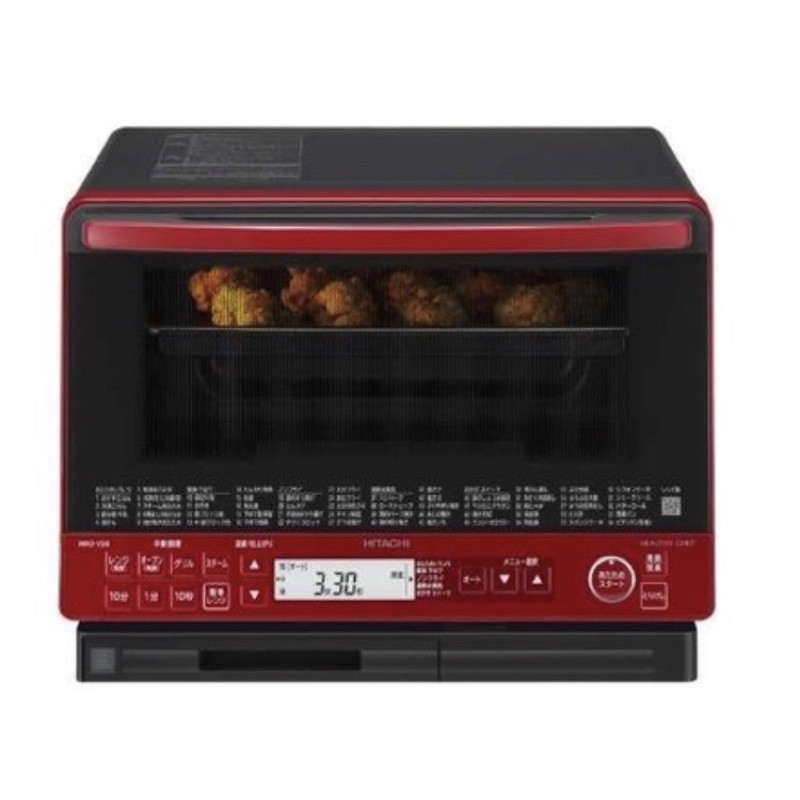 ［二手］［宅配含運］過熱水蒸氣微波爐烤箱HITACHI-MRO-VS8 (紅色）