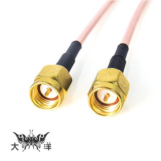 1.5D 鍍銀鐵氟龍訊號線-SMA公轉公 1M 2M 3M 4M 5M 0709 大洋國際電子