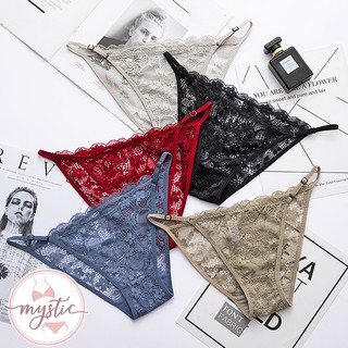 TING BRA 婷姐內衣❤現貨❤蕾絲透膚低腰細帶可調節三角內褲(共5色)