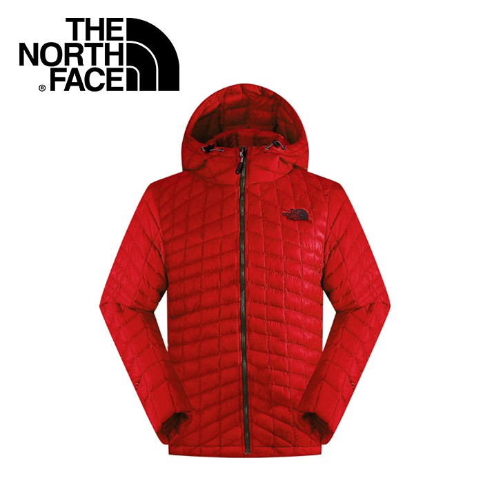 【The North Face 男 ThermoBall暖魔球 保暖兜帽外套 紅】C938/暖魔球外套/悠遊山水