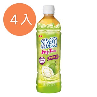 泰山 冰鎮芭樂綠茶 535ml (4入)/組 【康鄰超市】