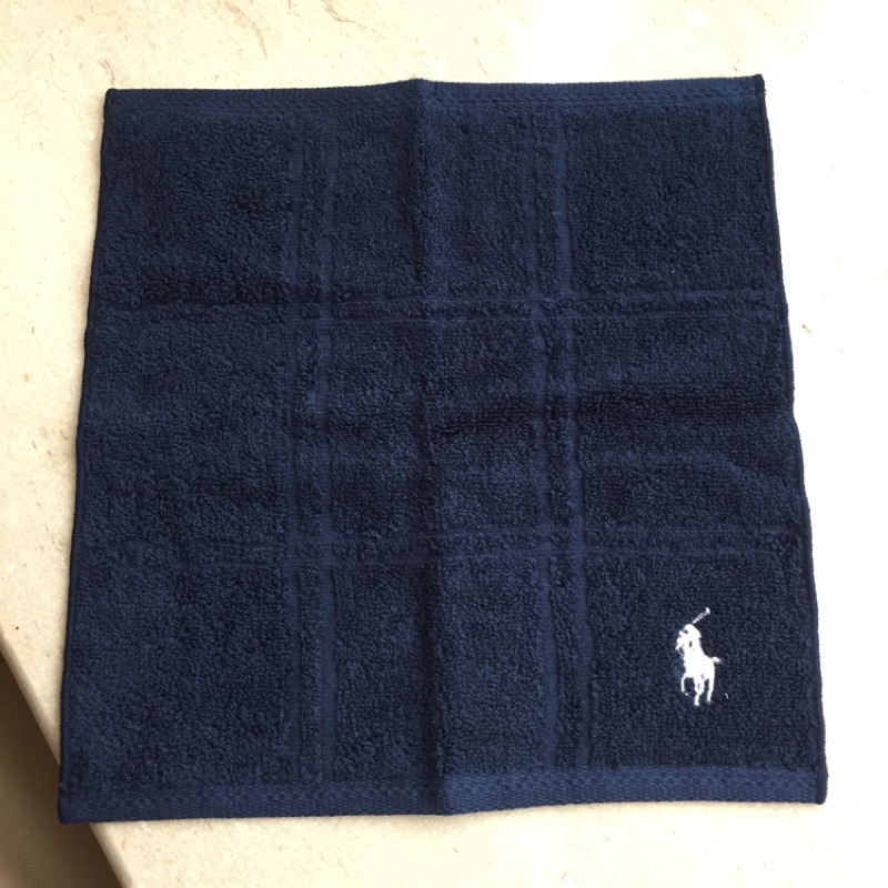 RL Ralph Lauren 深藍方巾 毛巾