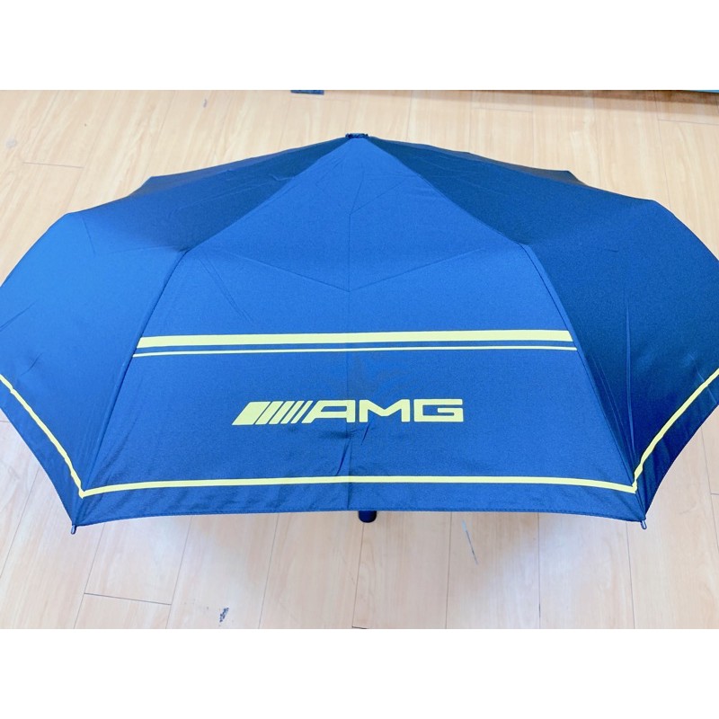 賓士Benz原廠 AMG短傘（黃黑配色）