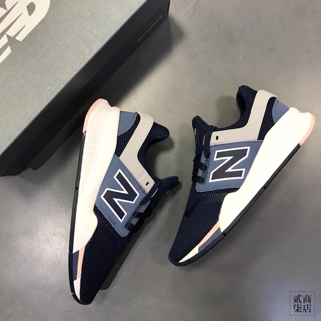 (貳柒商店) New Balance 247 女款 NB247 藍色 灰藍 復古 慢跑鞋 網布 反光 WS247TRF