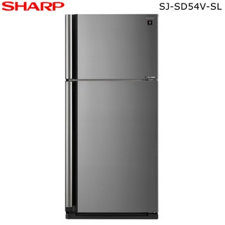 SHARP 夏普 SJ-SD54V-SL 冰箱 541L 變頻雙門電冰箱 炫銀鋼板 自動除菌離子+奈米銀脫臭觸媒