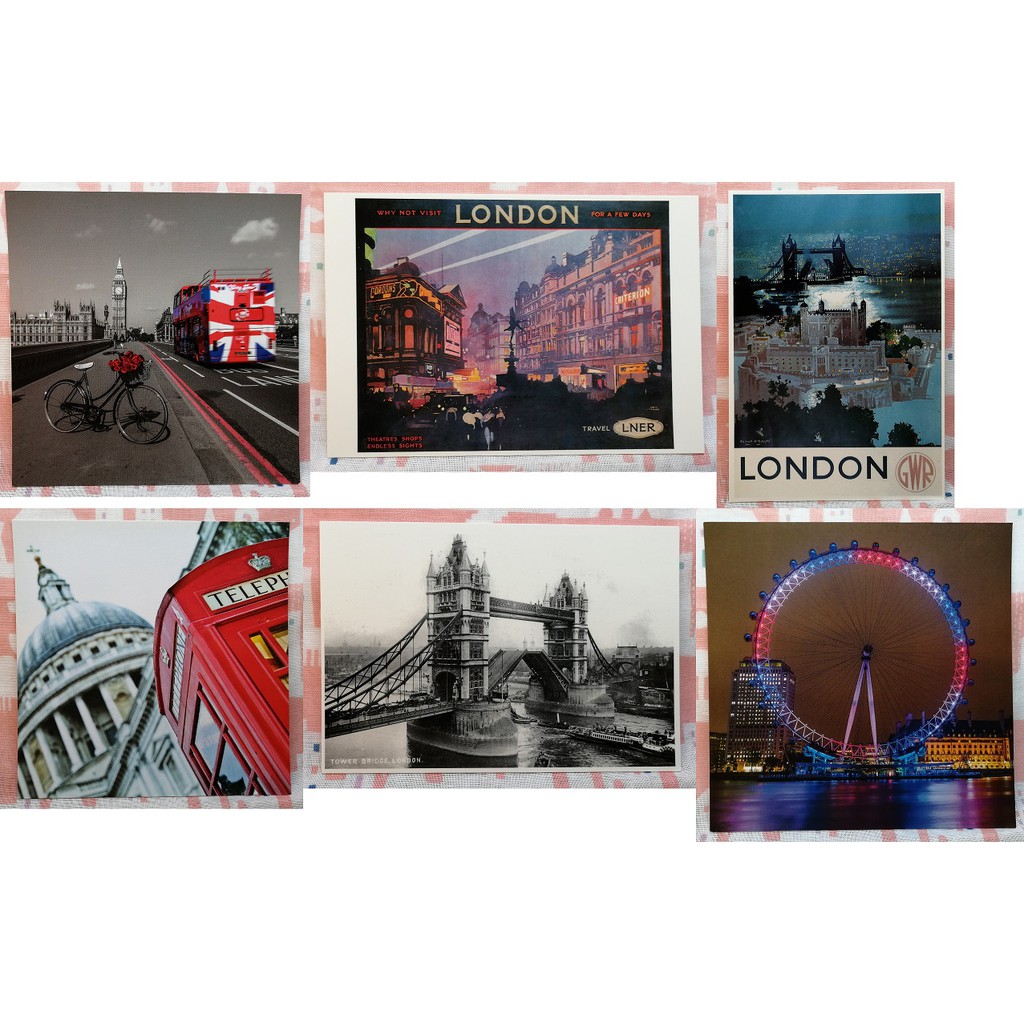【英國帶回】出清 賤價 英倫風 明信片 倫敦 Postcard