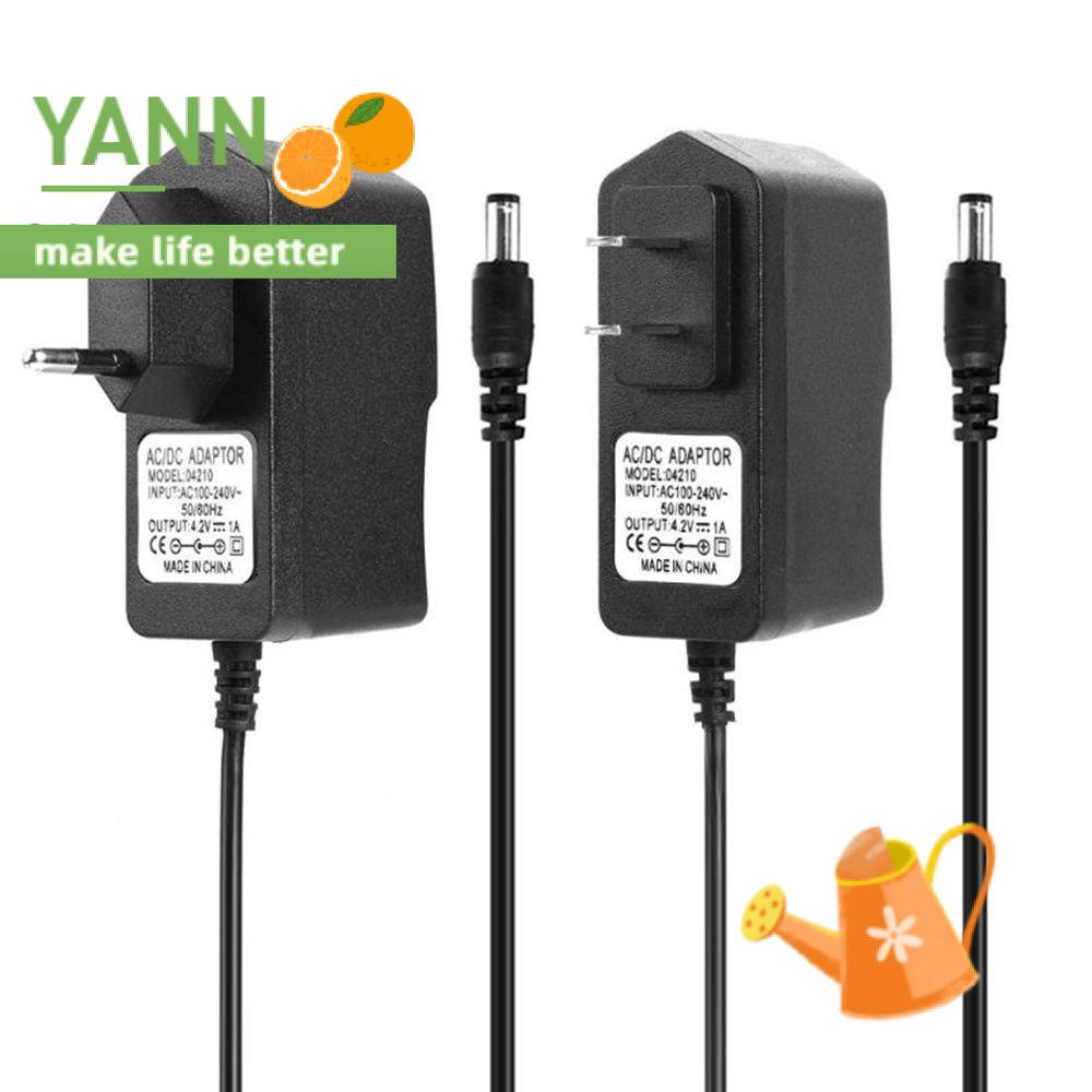 Yann 專業電源適配器鑽頭驅動器充電器電源激光水平儀18650鋰電池歐盟/美國插頭AC 110-240V 4.2V 8