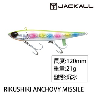 JACKALL RIKUSHIKI ANCHOVY MISSILE 21g [漁拓釣具] [硬餌]
