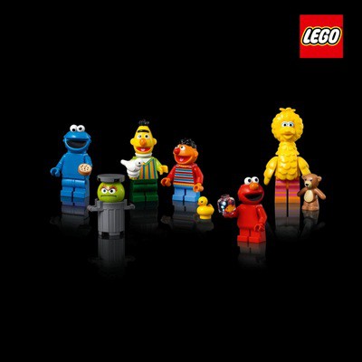 LEGO 樂高 ideas人偶 芝麻街人偶 大鳥 甜餅怪 艾默伯特 厄尼 奧斯卡 21324