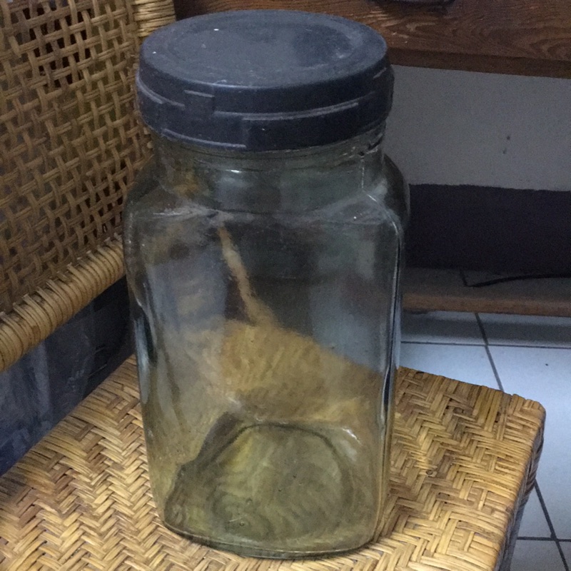 早期 雜貨店 氣泡玻璃瓶糖果罐玻璃罐~高33公分