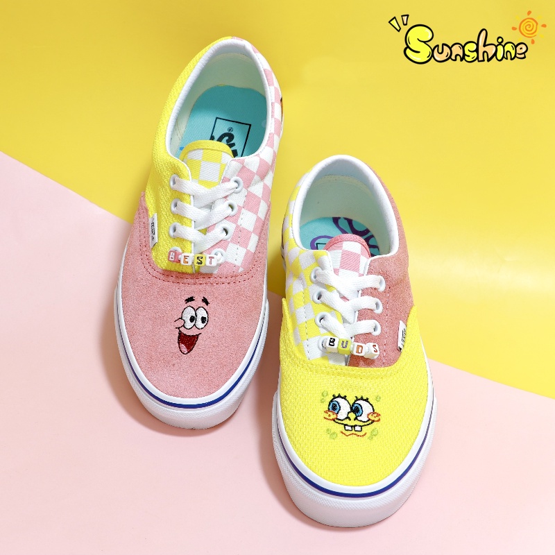 Sunshine☀ Vans Era 粉黃 帆布鞋 海綿寶寶 男女同款 VN0A54F19ES