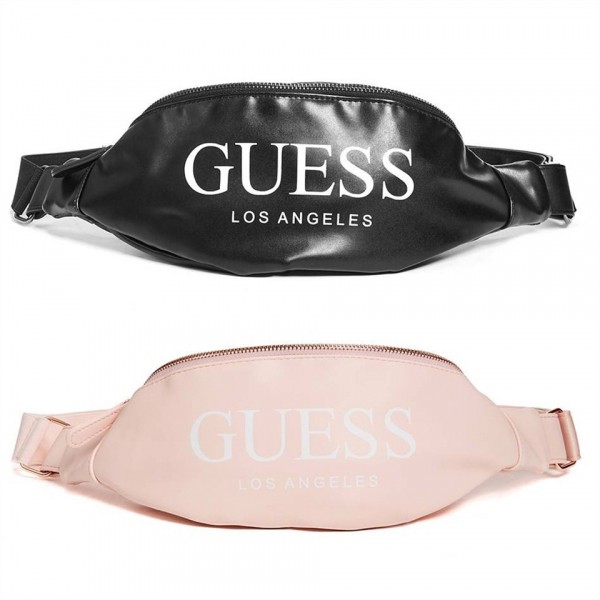 [MR.CH] Guess 腰包 皮質 大LOGO  黑色4275221_BK 粉色4275221_PK