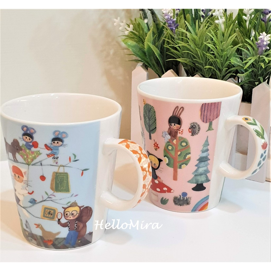 現貨【HelloMira】日本Ecoute彩繪馬克杯 貓咪圖案馬克杯 居家生活 廚房用品 杯子 禮物 可愛馬克杯