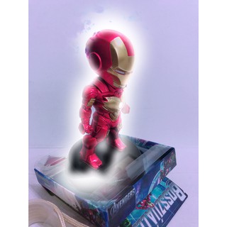 筑筑大百貨madge0521復仇者聯盟 Iron Man 鋼鐵人 英雄 太陽能 娃娃 點頭娃娃 太陽能搖頭汽車卡通Q版 #2