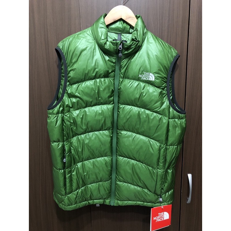 the north face 北臉綠色羽絨背心 700羽絨係數