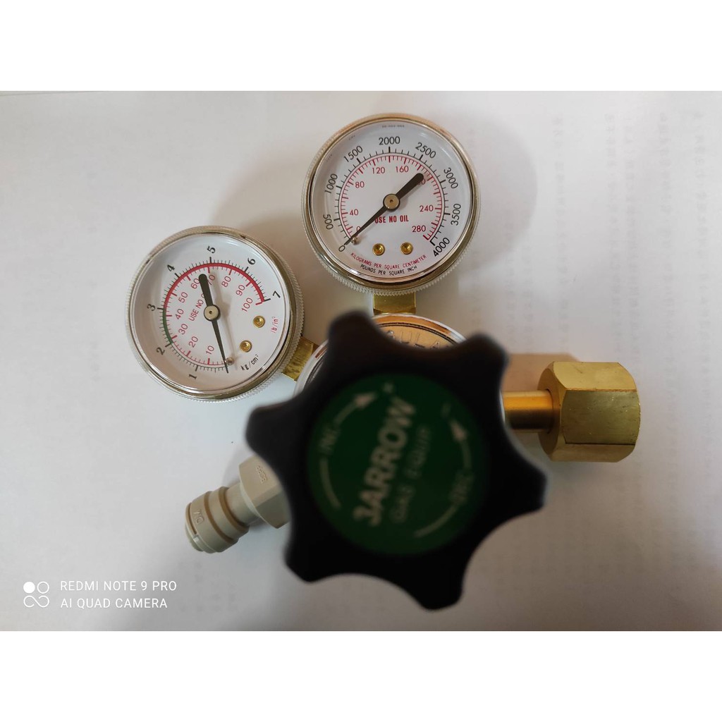 Co2 Regulator 二氧化碳調節閥,加快接, 3分管 減壓閥,壓力調節器 氣錶 啤酒王 自釀啤酒原料器材設備
