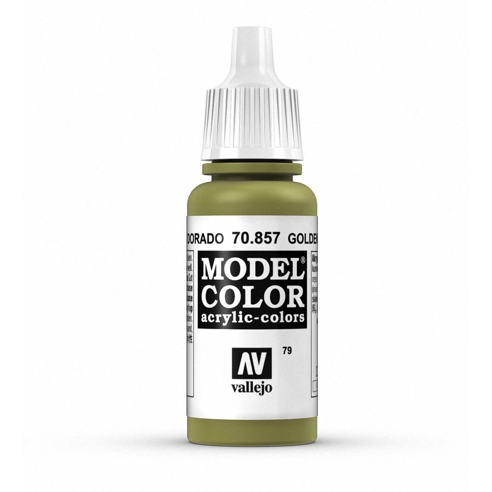 Acrylicos Vallejo 模型色彩 Model Color 079 70857 金黃橄欖色 17ml