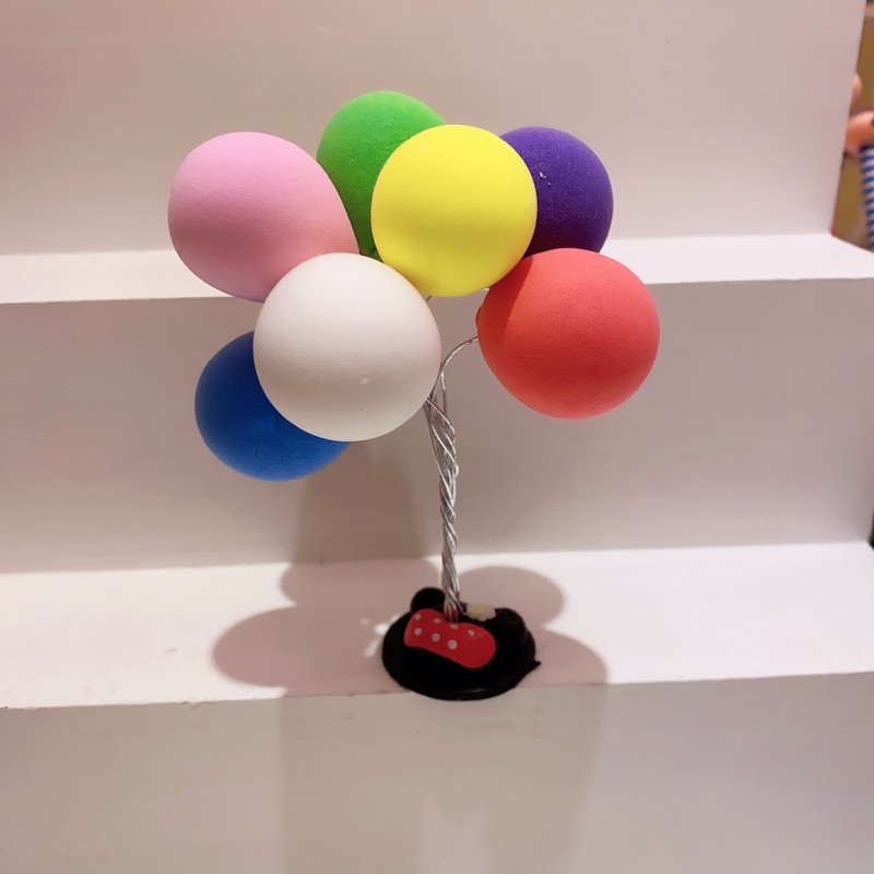可愛 彩色 樹脂底座 氣球組 拍照背景