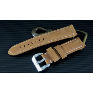 26mm 24mm沛納海的新衣~棕色瘋馬質感 可替代panerai原廠錶帶之真皮錶帶