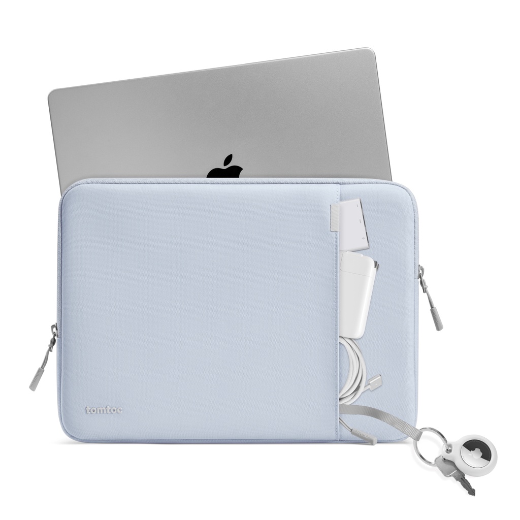tomtoc 360° 完全防護, 寶寶藍, 筆電包, 適用 MacBook Pro/Air 13/14吋