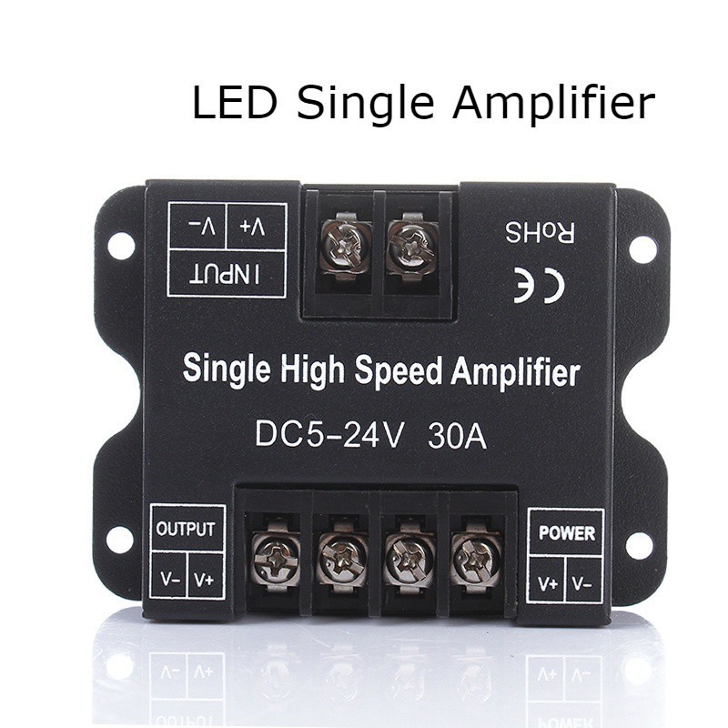 30a LED 燈條放大器 5-24V 單色高速放大器,用於單色 LED 燈條中繼器控制台控制器