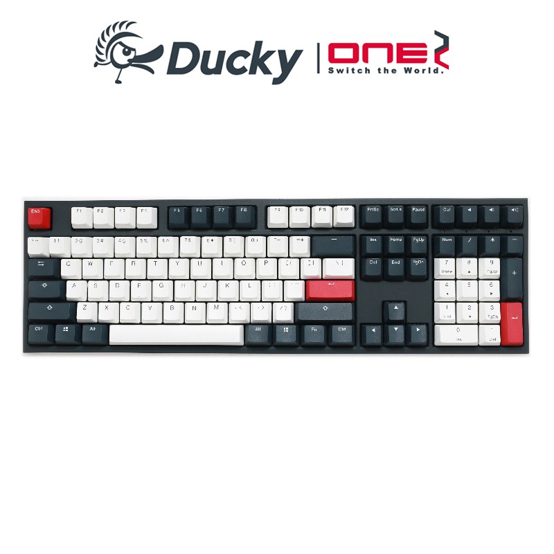 Ducky One2 Tuxedo燕尾服機械式鍵盤108鍵正印pbt 英 中文紅軸茶軸青軸銀軸靜音紅 蝦皮購物