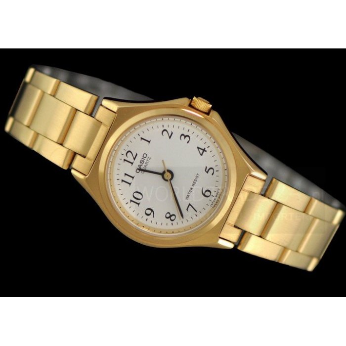 CASIO LTP-1130N-7B 數字型優雅質樸指針 女錶 不鏽鋼錶帶 防水 礦物玻璃