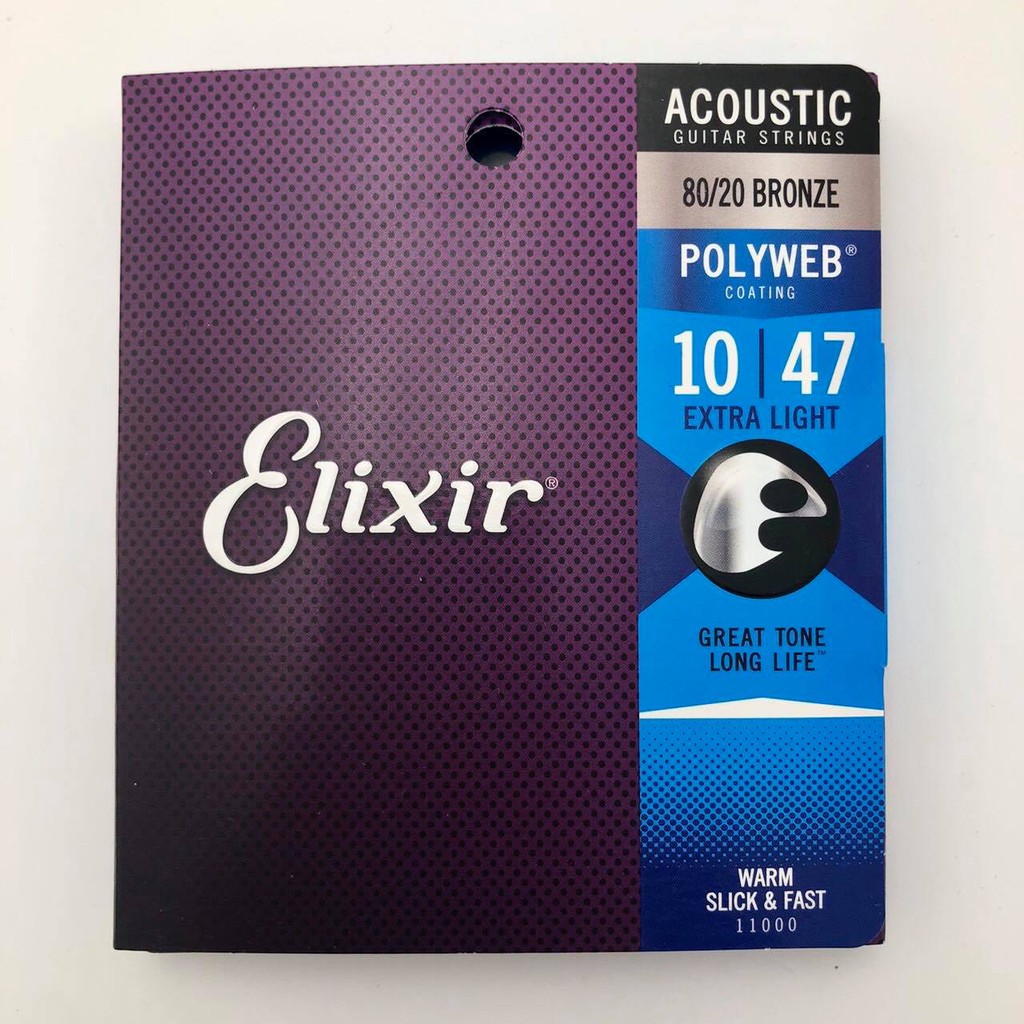 鐵克樂器 Elixir 11000 黃銅 木吉他弦 POLYWEB 厚膜10-47 民謠吉他弦 吉他弦 樂器配件