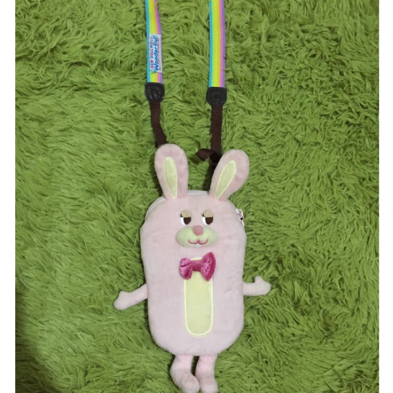 日本🇯🇵已絕版Gladee gladley 兔子 頸掛包 手機包 隨身包 悠遊卡