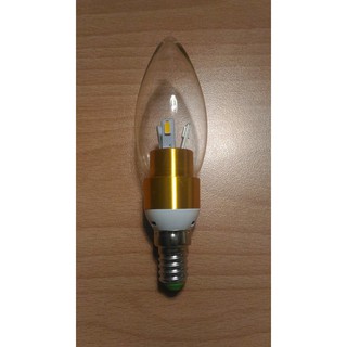 LED3W/E14黃光尖泡蠟燭燈泡