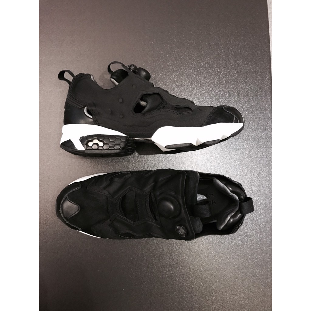 二手美品 Reebok Pump Fury x STEVEN Alan 麂皮 限量聯名 細節滿分 黑魂 四方聯名 參考