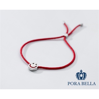 《Porabella》925純銀開運紅繩手鍊 幸運姻緣紅繩 好人緣寬紅繩手鍊 Bracelets