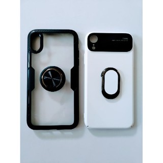 iPhone XR 手機殼 白 Lens 黒 360º Rotating Magnetic
