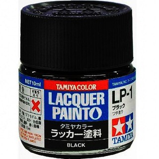 TAMIYA 田宮 模型 耗材 硝基漆 LP-01 亮光 黑色 10ml 萬年東海