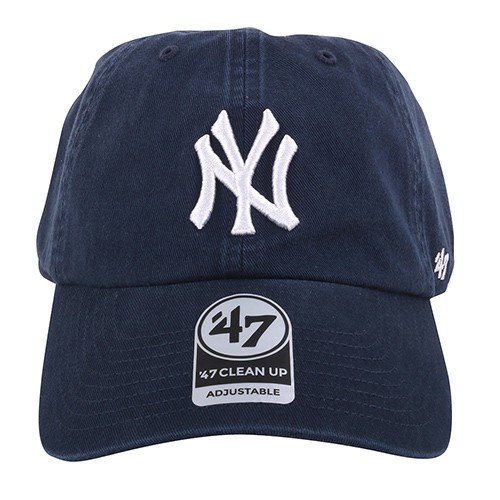 NEW ERA-洋基NY白繡線第47章男棒球帽(海軍藍)