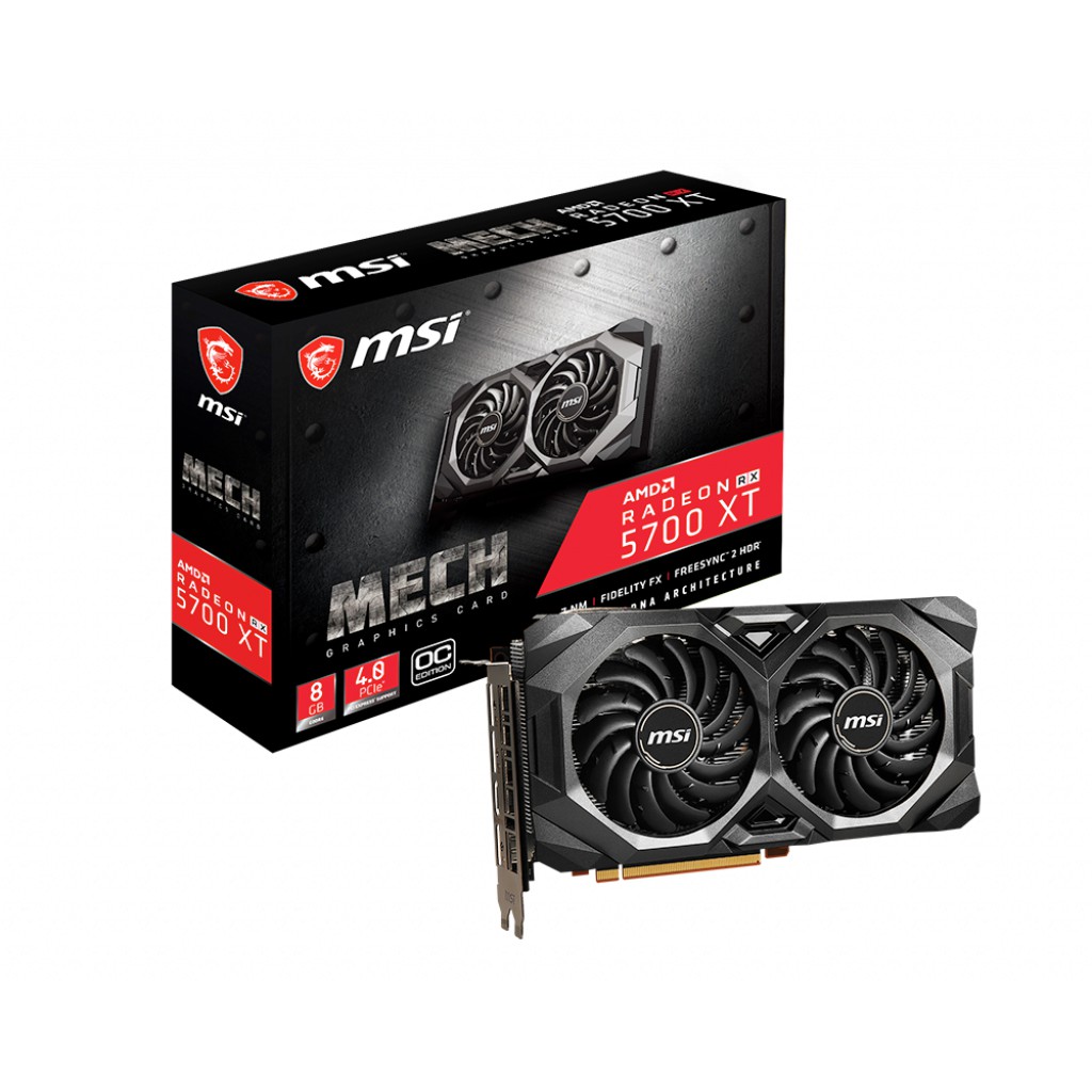 [近全新][免運] MSI Radeon RX 5700XT MECH OC+光舞機殼LIT 100