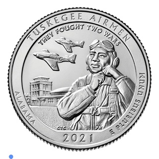 Tuskegee Airman National Historical Quarter 2021美國國家公園25分紀念幣