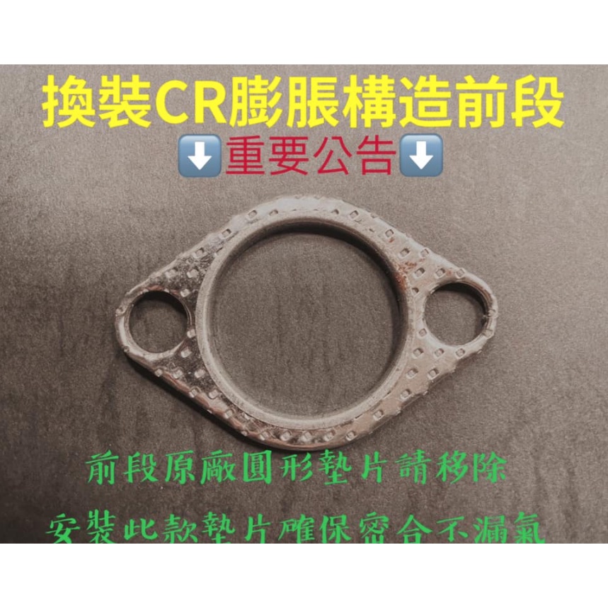 二輪業 KRV 排氣管中段墊圈 墊圈 排氣管 購買 CR前段 可加購使用 圓形墊片 CR墊片