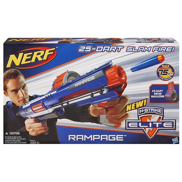 雙寶媽咪─孩之寶Hasbro NERF系列 兒童射擊玩具迅火連發機關槍 98697