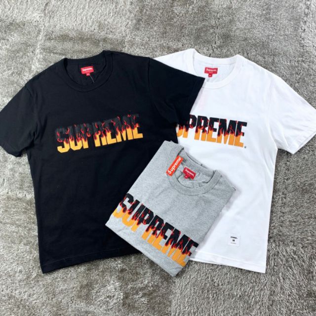 supreme flame tee