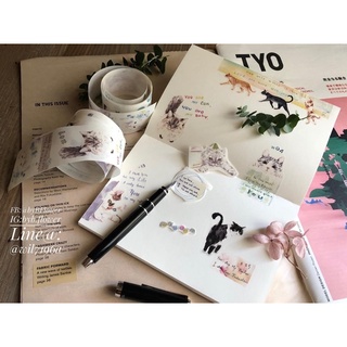 美小花雜貨店 B.Flower 美麗花 CATversation紙膠帶/美麗花/B.Flower