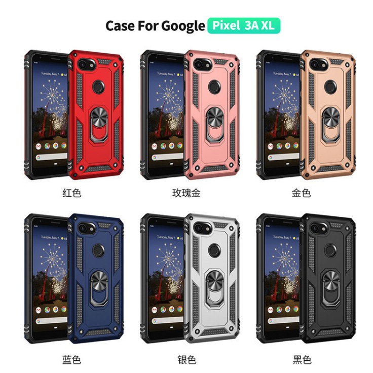 谷歌PIXEL3a XL軍士防摔鎧甲手機殼 pixel 3a指環支架保護套谷歌PIXEL3a XL