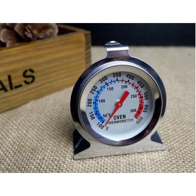 〔Honey Bear〕烤箱溫度計【可直接放入烤箱使用】不鏽鋼 0-300度 專業烤箱溫度計 指針式溫度計